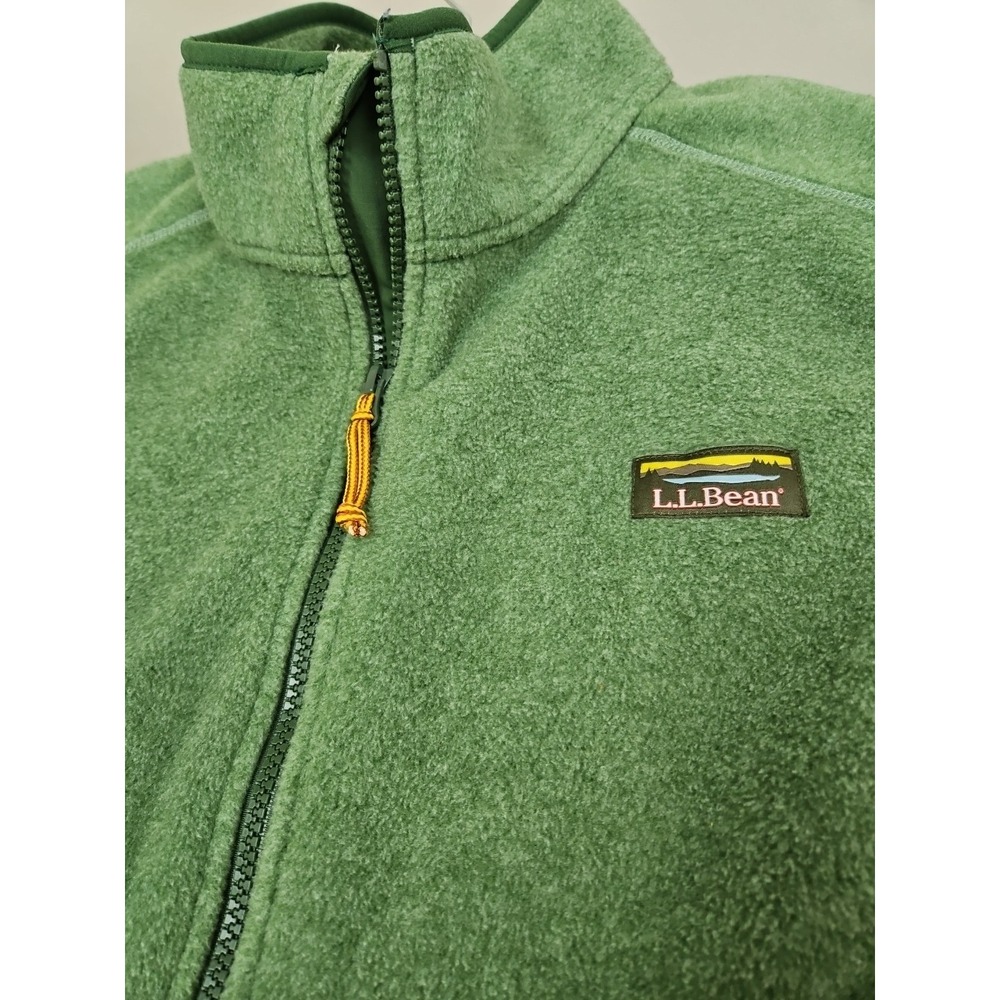 L.L. Bean Men's Bean's Sweater Fleece Vest Cozy Fall Nights Full Zip  XL
